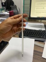 termômetro de vidro hg (mercurio) -10+360°C escala externa - Imagem 3