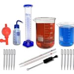 kit vidraria para laboratorio, proveta, bequer, pipeta, pisseta, pesquisa