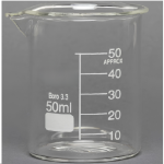 Béquer Forma Baixa De Vidro, 50ml