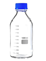 Frasco ReagenteVidro1000ml Tampa Azul