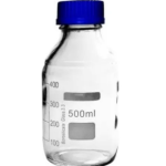 Frasco Reagente Vidro 500ml Tampa Azul
