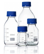 Frasco ReagenteVidro1000ml Tampa Azul - Imagem 2